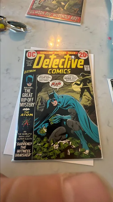 Detective comics 432, VF-, the great rip off mystery