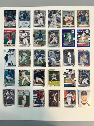 Lot of 30 MLB Rookies and Prospects: Ronald Acuna Jr., Jordan Walker, Yordan Alvarez, and More