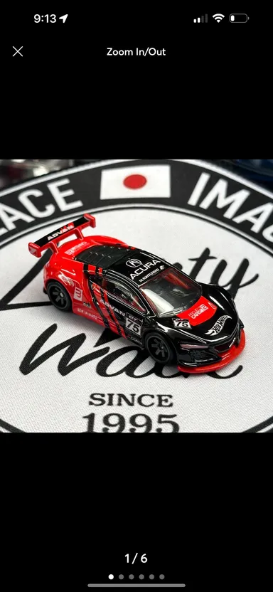 Hot Wheels Premium ADVAN Black/Red Acura NSX GT3 (Project Cars 2) LOOSE