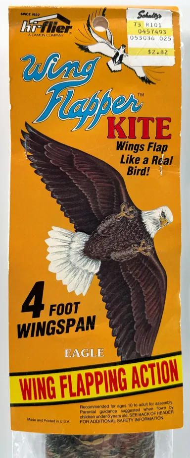 Vintage Hi-Flier Kite Wing Flapper Eagle NEW NOS 4 Foot Wingspan Like A Bird