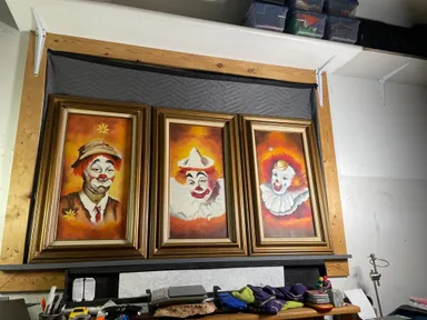 PBN 3 framed Clowns
