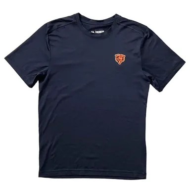 Majestic Evolution Tee Cool Base Men’s Navy Chicago Bears Short Sleeve Top Small