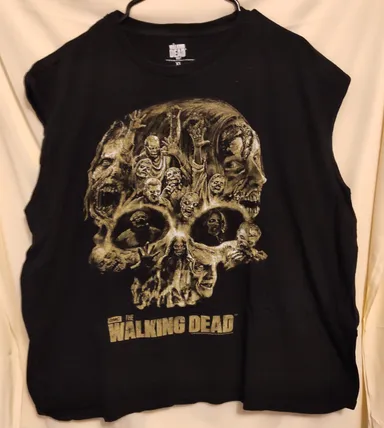 The Walking Dead 2013 Tshirt XL Zombie Skull Grimes TV Promo Walker AMC Horror