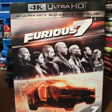 Furious 7 (4K Ultra HD + Blu-Ray + Digital, 2015)  Vin Diesel