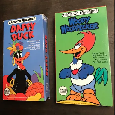 Daffy Duck & Woody Woodpecker VHS Bundle
