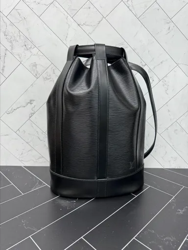Louis Vuitton Black Epi Randonee GM Backpack