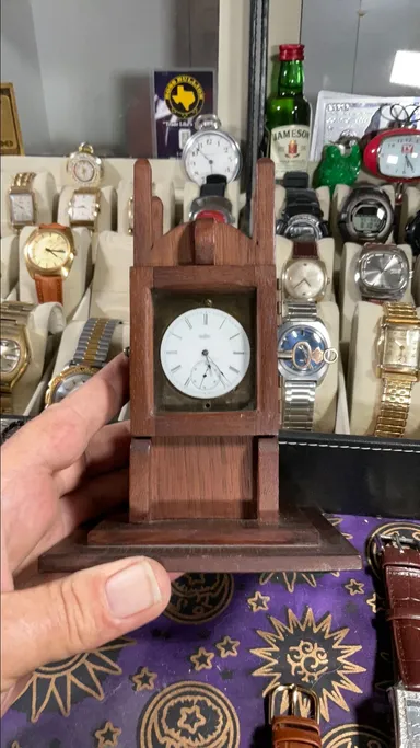 1886 Elgin Pocket Watch Mini Clock
