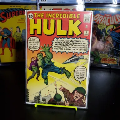 Incredible Hulk #3 (1962) 3rd App Hulk 2nd Green Hulk