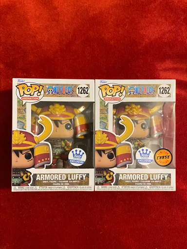 Funko Pop Animation One Piece Armored Luffy #1262 Funko Exclusive CHASE Bundle