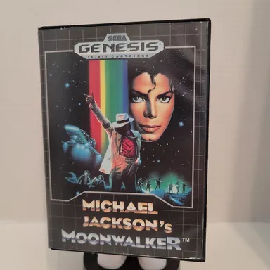 sega genesis Michael Jackson's moonwalker cib with manual