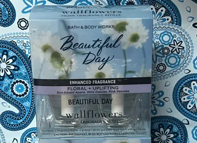 NEW Bath & Body Works BEAUTIFUL DAY Wallflowers Refill 2 Bulbs