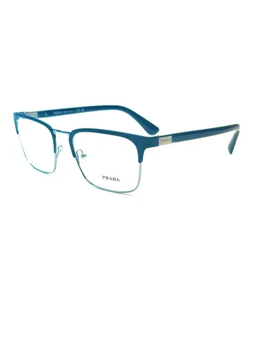 Prada VPR 54T  02N-1O1 Matte Blue Silver Eyeglasses Frames 55mm