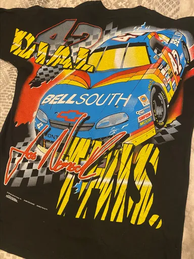 1998 Joe Nemechek 42 AOP Bellsouth Racing Shirt Large