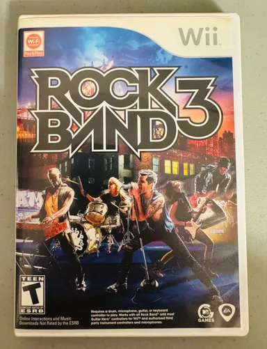 Rock Band 3 (Nintendo Wii, 2010) CIB w/ Manual