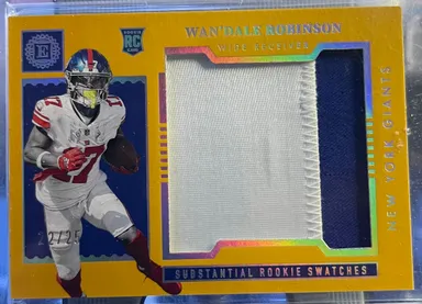 Wan’Dale Robinson RC /25 2022 Panini Encased Substantial Rookie Swatches SSP