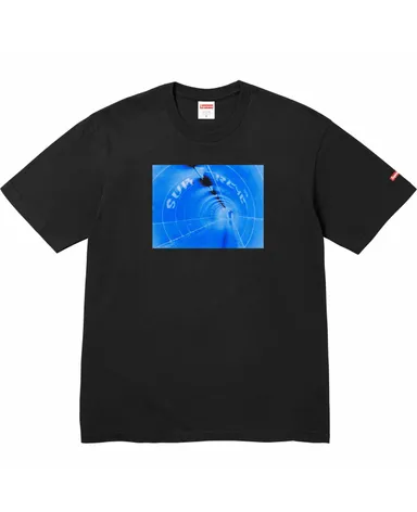 Supreme Size XL Black Tunnel T-Shirt Box Logo Sleeve