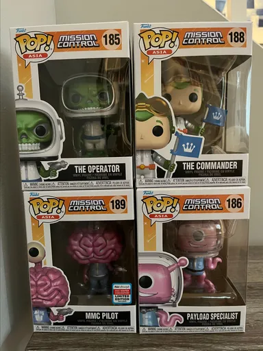 Funko Pop Asia Exclusive: Mission Control set of 4
