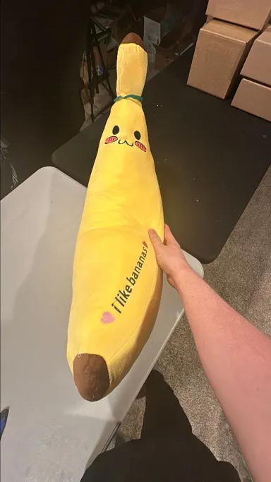 1 Massive I Like Bananas Banana Plush Stuffed Brand New Toy