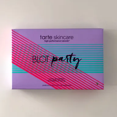 Tarte Skincare Blot Party Palette With Mirror New In Box With Blot Papers