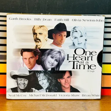 One Heart At A Time CD Single Garth Brooks Olivia Newton John Faith Hill NEW