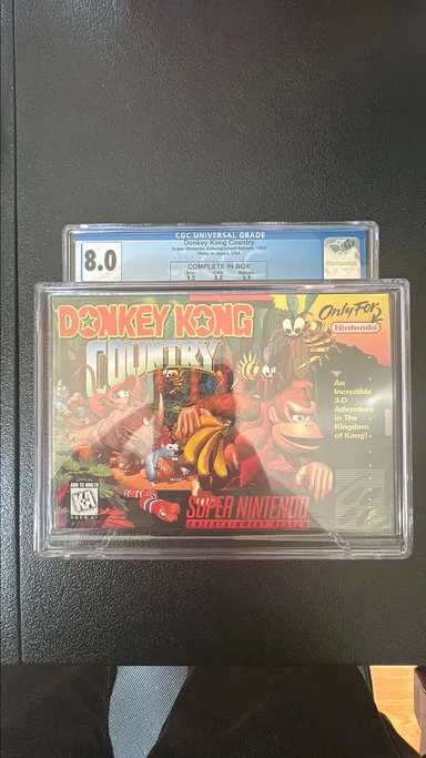 CIB donkey Kong country graded