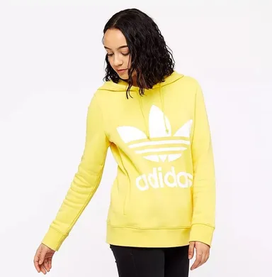 42 Adidas original treefoil lemon hoodie