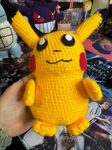 Handmade crocheted pikachu!