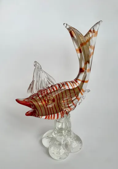 Murano AVeM Gold Glass Fish