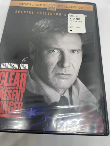 Clear and Present Danger (DVD) U.S. Issue New & Factory Sealed Harrison Ford!