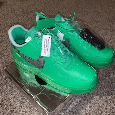 OFF WHITE AIR FORCE 1 GREEN DX1419-300 NWT Size 11