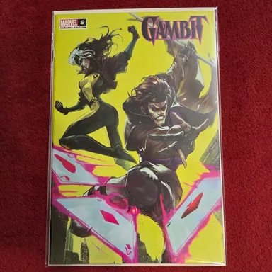 Gambit #5 - NM+ Cond - 2022 - Ivan Tao Art - Rogue & Gambit Cover - Unknown Comics Trade Variant