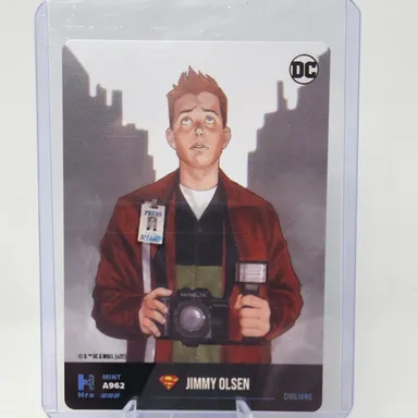 DC HRO Chapter 2 Jimmy Olsen A962 Superior Unscanned Card 3 Digits Serial