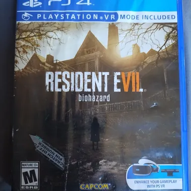 PS4 RESIDENT EVIL 7;BIOHAZARD WITH CASE