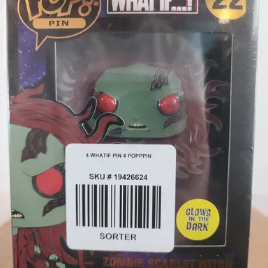 FUNKO POP! PINS: MARVEL WHAT IF - Zombie Scarlet Witch Pin #22 Avengers