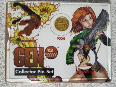 Gen 13 Collector Pin Set Signed By Campbell Limited Edition 545/1500