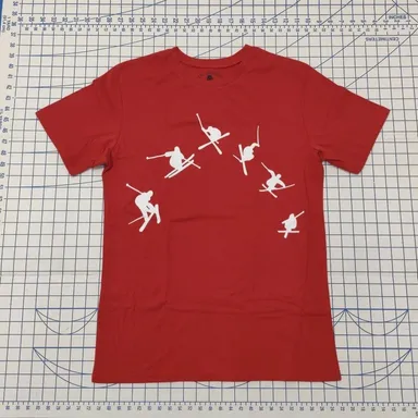 The Swagger Hound Short Sleeve Shirt M Red/White Ski
