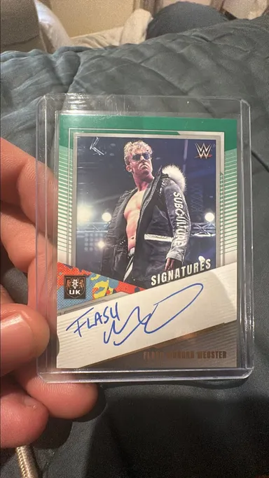 Flash Morgan Webster Auto On card green