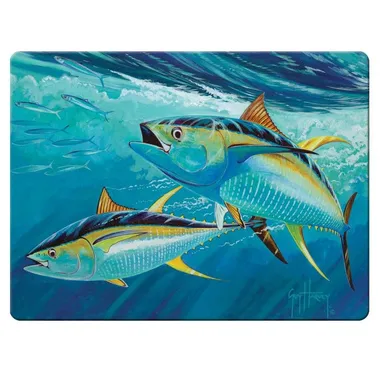 Rivers Edge Tempered Glass Cutting Board, 12 by 16 Inch sailfish 