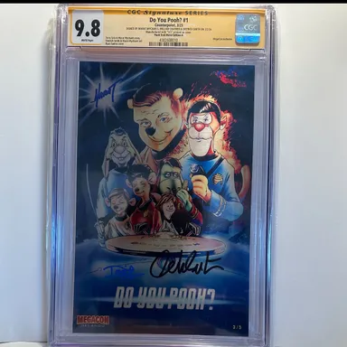 CGC SS 9.8 DO YOU POOH Star Trek homage Signed by William Shatner