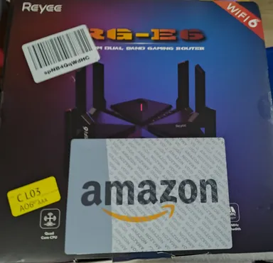Reyee AX6000 WiFi 6 Router, Wireless 8-Stream Gaming Router, 8 FEMs, 2.5G WAN