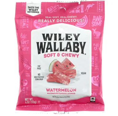 WILEY WALLABY SOFT & CHEWY WATERMELON LICORICE