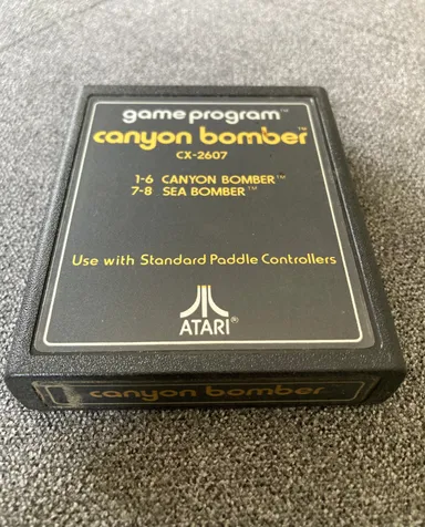 Canyon Bomber [Text Label] Atari 2600 (LOOSE)