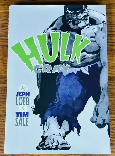 HULK GRAY HARDCOVER BOOK by JEPH LOEB & TIM SALE Marvel 2004 1ST PRINTING Comic