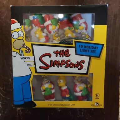 The Simpsons Xmas lights