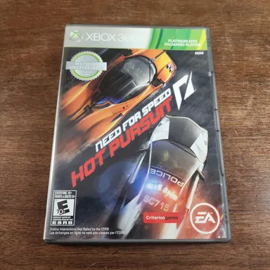 Microsoft Xbox 360 Need For Speed Hot Pursuit Platinum Hits Game