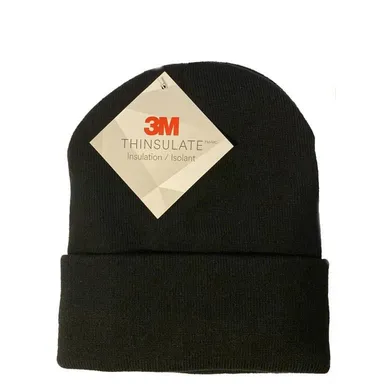 3M Thinsulate Knit Hat NEW Beanie Winter Hat Black 🔥 One Size Fits All