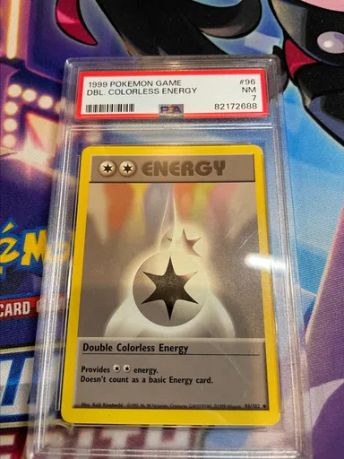 1999 Pokemon Game Dbl. Colorless Energy  PSA NM 7