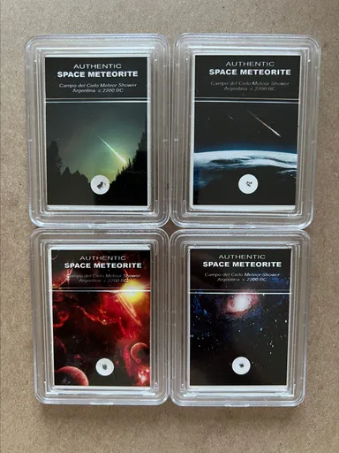 4- Space Meteorite Authentic & Slabbed