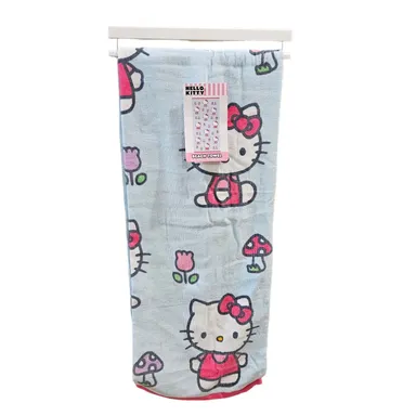 Sanrio Hello Kitty Blue Tulips Beach Towel