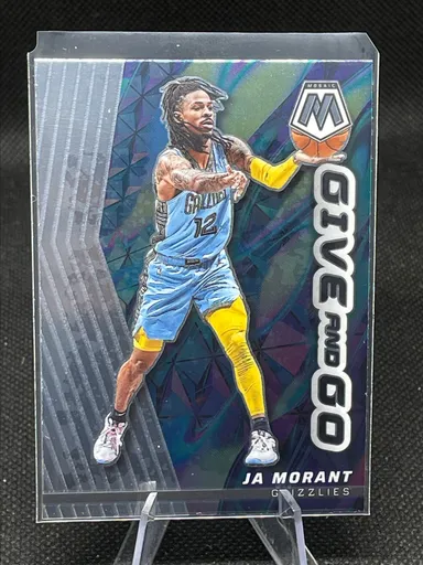 2022 Mosaic Ja Morant Give and go base insert #9 Memphis Grizzlies